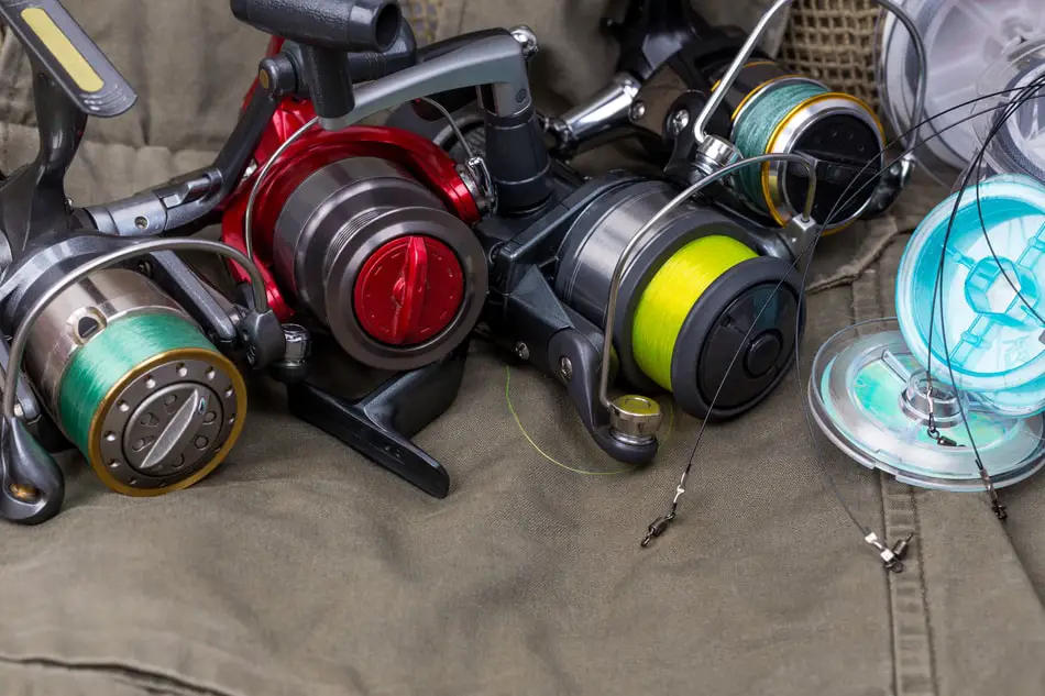 Fishing Reels Filled With Fishing Line